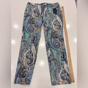 Tommy Hilfiger NWT Paisley Print Radcliffe Pants in Size 10